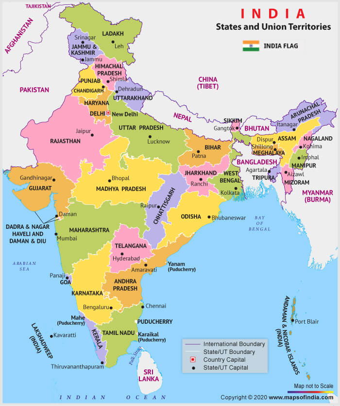 भारतातील घटक राज्ये आणि केंद्रशासित प्रदेश